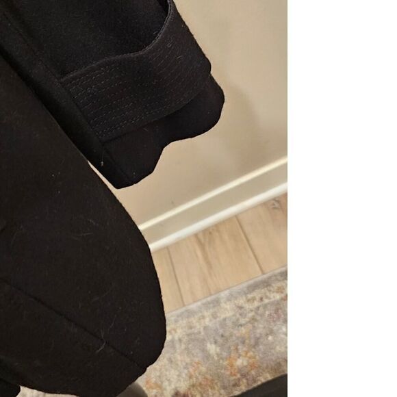 Kenneth Cole New York 3/4 Length Black Pea Coat Size 14 - Picture 6 of 13